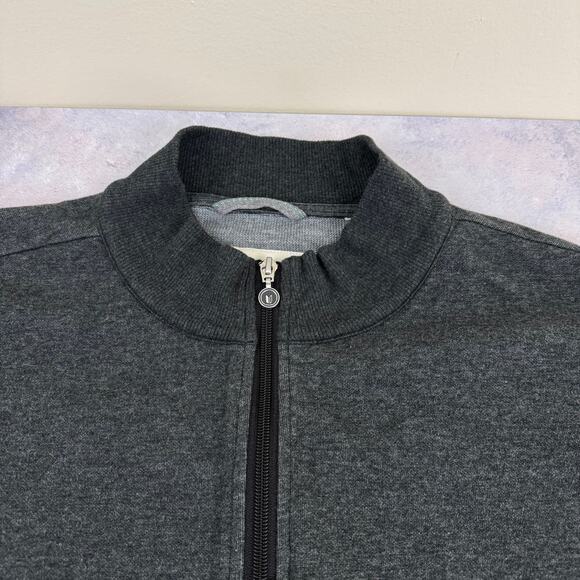 Linksoul Quarter Zip Pullover Men's XXL Long Sleeve Golf Sweatshirt Gray - Picture 3 of 8